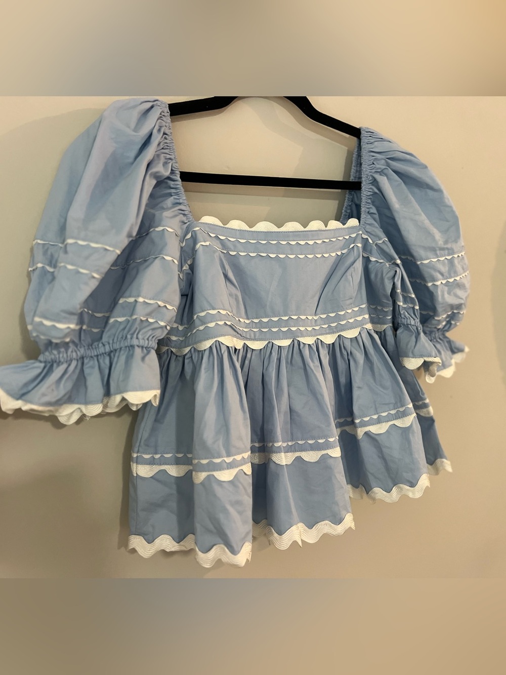 NWT Sofie the label cropped babydoll top size small - Picture 4 of 10